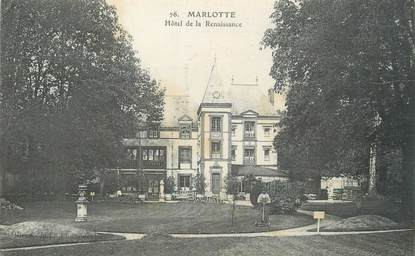 / CPA FRANCE 77 "Marlotte, hôtel de la Renaissance "