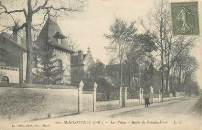 / CPA FRANCE 77 "Marlotte, les villas, route de Fontainebleau"