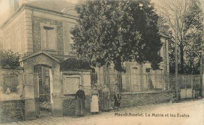 / CPA FRANCE 77 "Mesnil Amelot, la mairie et les écoles"