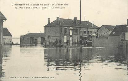 / CPA FRANCE 77 "Mouy sur Seine, la fromagerie"