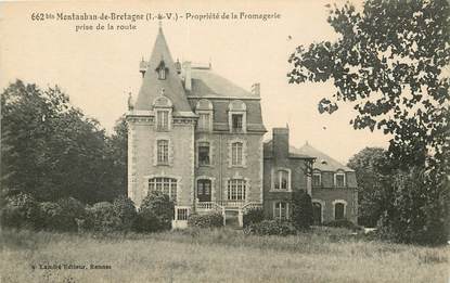 CPA  FRANCE 35 "Montauban de Bretagne, Propriété de la Fromagerie"