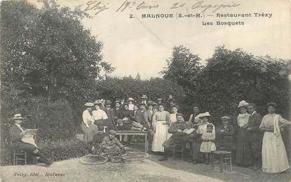 / CPA FRANCE 77 "Malnoue, restaurant Trézy, les Bosquets"