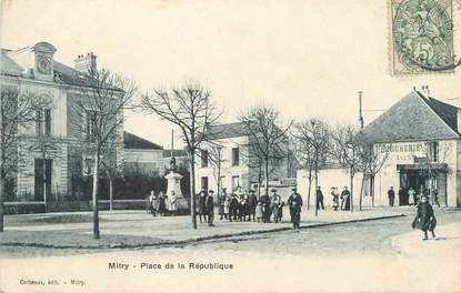 / CPA FRANCE 77 "Mitry, place de la république "