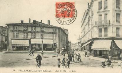 CPA FRANCE 69 "Villefranche, rue de Thisy"