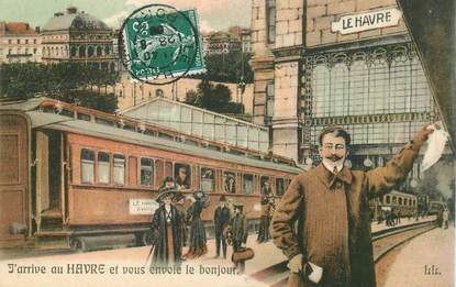 CPA FRANCE 76 "Le Havre" / TRAIN