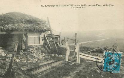 CPA FRANCE 55 "L'Ouvrage de Thiaumont, au fond de la route de Fleury et Ste Fine"
