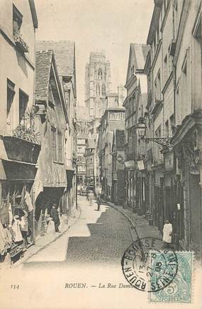 CPA FRANCE 76 "Rouen, la rue Damiette"