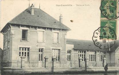 CPA FRANCE 28 "Sainte Escobille, mairie et Ecoles"