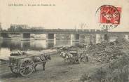 92 Haut De Seine CPA FRANCE 92 "Levallois, le pont du chemin de fer" / PENICHE / BATELLERIE