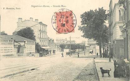 CPA FRANCE 94 "Nogent sur Marne, Grande rue"