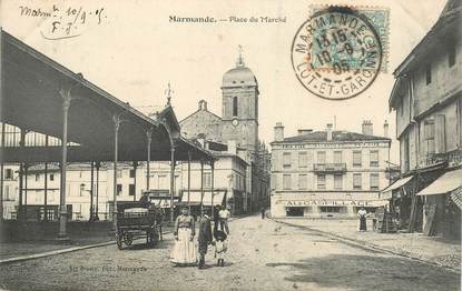 CPA FRANCE 47 "Marmande, place du marché"