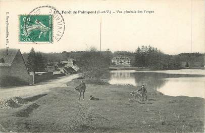 CPA  FRANCE 35 "Foret de Paimpont, vue générale des Forges"