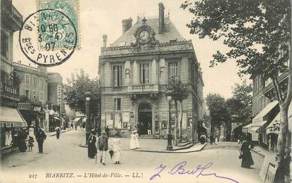 CPA FRANCE 64 "Biarritz, Hotel de ville"