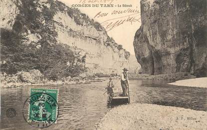 CPA FRANCE 48 "Gorges du Tarn, le détroit"