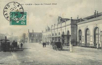 CPA   FRANCE 14 "Caen, gare de l'Ouest"