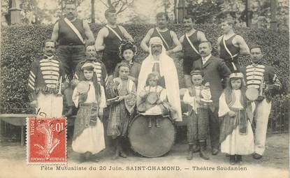 CPA FRANCE 42 "Saint Chamond, Fête mutualiste, Théâtre soudanien"