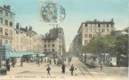 CPA FRANCE 42 "Saint Etienne, Place du peuple"