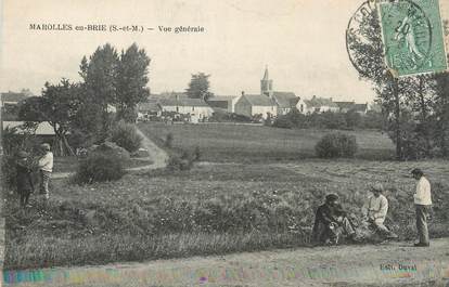 / CPA FRANCE 77 "Marolles en Brie, vue générale"