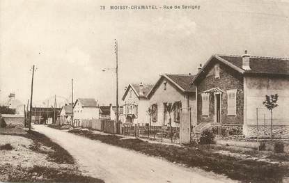 / CPA FRANCE 77 "Moissy Cramayel, rue de Savigny"