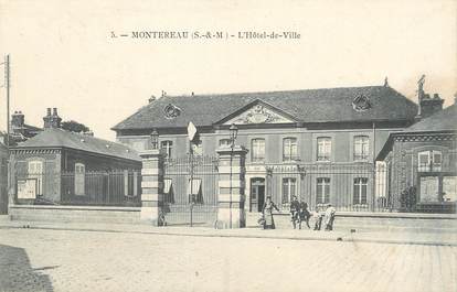 / CPA FRANCE 77 "Montereau, l'hôtel de ville"