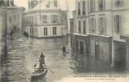 77 Seine Et Marne / CPA FRANCE 77 "Montereau, grande rue et hôtel des postes" : inondations