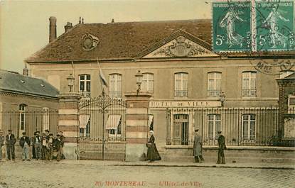 / CPA FRANCE 77 "Montereau, l'hôtel de ville "