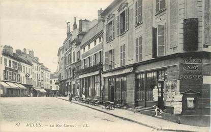 / CPA FRANCE 77 "Melun, la rue Carnot "