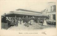 77 Seine Et Marne / CPA FRANCE 77 "Meaux, la halle un jour de marché"