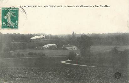 / CPA FRANCE 77 "Ozouer le Voulgis, route de Chaumes, la cantine"