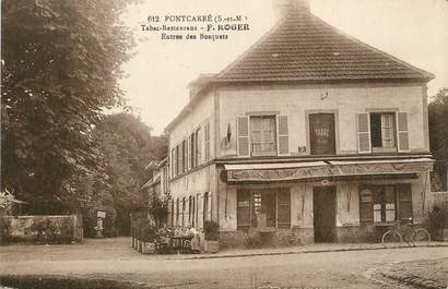 / CPA FRANCE 77 "Pontcarré, tabac restaurant F. Roger"