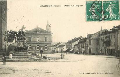 CPA FRANCE 88 "Granges, place de l'Eglise"