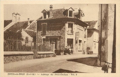 / CPA FRANCE 77 "Reuil en Brie, auberge du petit cochon "