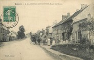 77 Seine Et Marne / CPA FRANCE 77 "Quincy, à la bonne rencontre, route de Meaux"