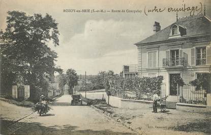 / CPA FRANCE 77 "Rozoy en Brie, route de Courpalay"