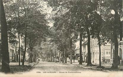 / CPA FRANCE 77 "Les Sablons, route de Fontainebleau"