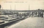 77 Seine Et Marne / CPA FRANCE 77 "Saint Mammès, le renflouement d'un bateau"