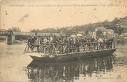 77 Seine Et Marne / CPA FRANCE 77 "Saint Mammès, le bac faisant le passage de la Seine pendant les travaux d'agrandissement du pont"