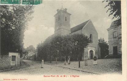 / CPA FRANCE 77 "Seine Port, l'église"