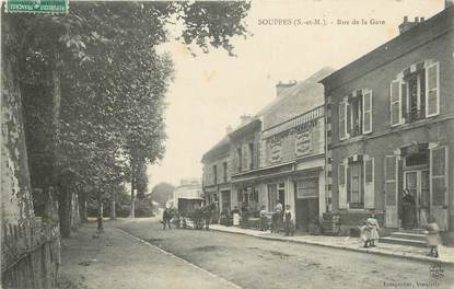 / CPA FRANCE 77 "Souppes, rue de la gare"