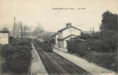 / CPA FRANCE 77 "Trilport, la gare"