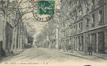 CPA FRANCE 69 "Lyon, avenue Félix Faure"