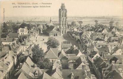 CPA FRANCE 27 "Verneuil, panorama prise de l'ancienne église Saint Jean"