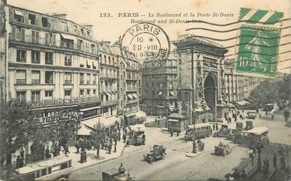 CPA FRANCE 75002 "Paris, le boulevard et la porte Saint Denis"