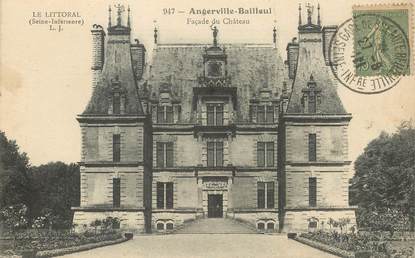CPA FRANCE 76 "Angerville Bailleul, façade du chateau"