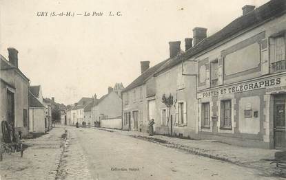 / CPA FRANCE 77 "Ury, la poste"