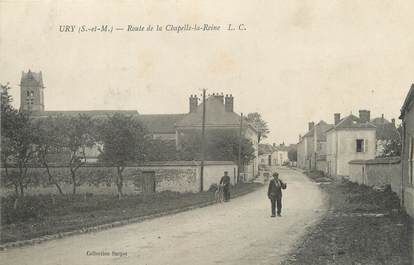 / CPA FRANCE 77 "Ury, route de la Chapelle la Reine"