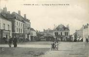 49 Maine Et Loire CPA FRANCE 49 "Vihiers, le champ de foire et Hotel de ville"
