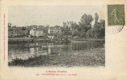 CPA FRANCE 49 "Villevêque, les quais"