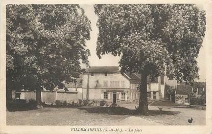 / CPA FRANCE 77 "Villemareuil, la place"