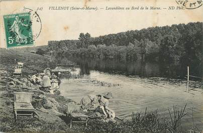 / CPA FRANCE 77 "Villenoy, lavandières au bord de la marne" / LAVEUSES